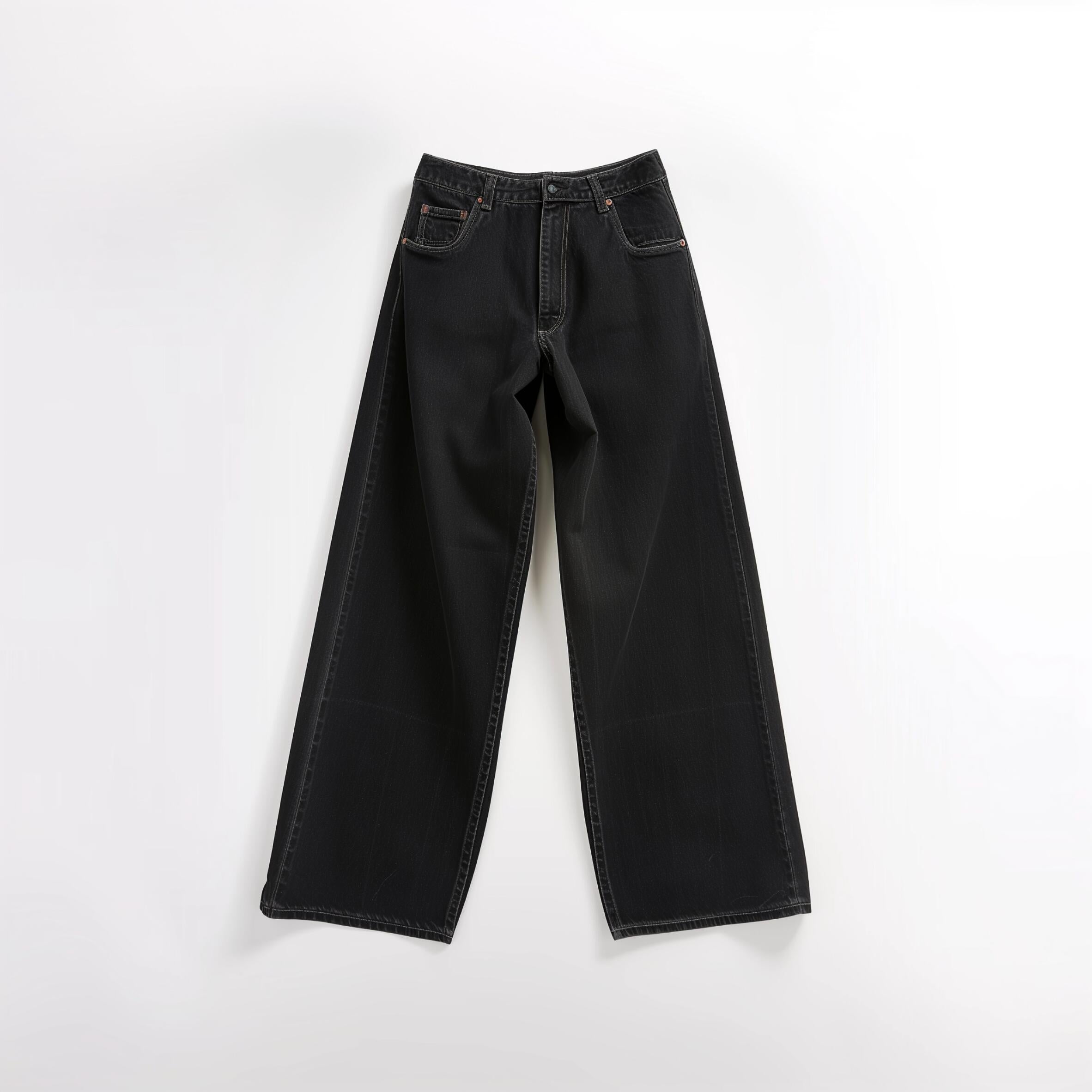 Distressed moto pants